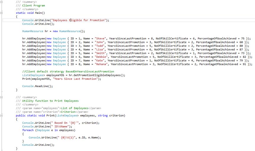Utility function Print